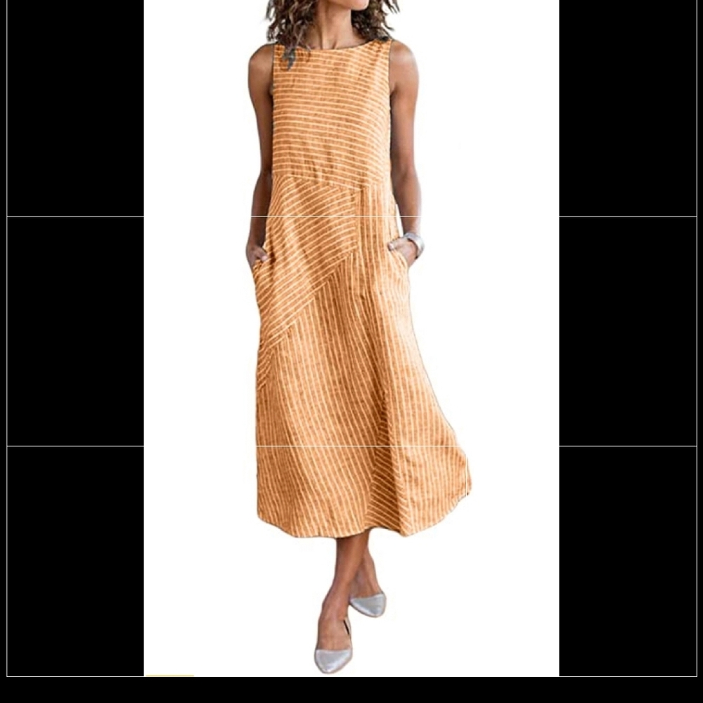 Striped maxi dress